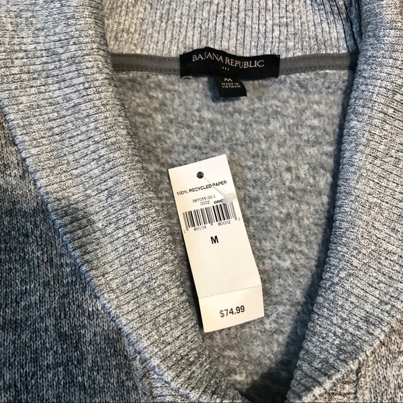 Men’s Banana Republic Heather Light Gray Cardigan - Picture 9 of 11